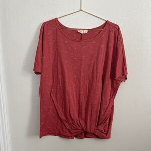 Maurices Deep Red XL Blouse